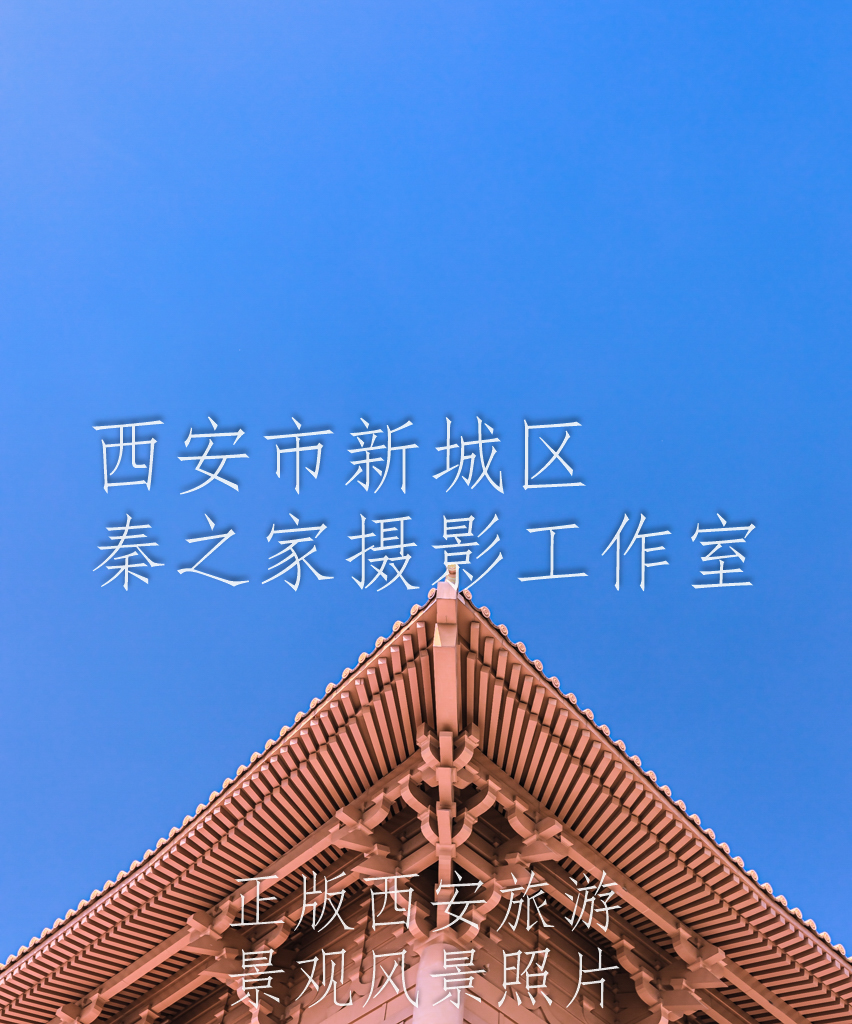 中国陕西西安大明宫国家遗址公园宫殿飞檐翘角